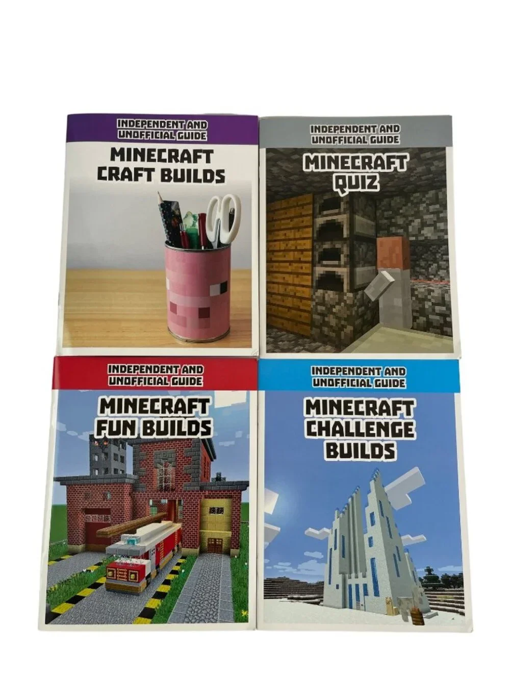 Minecraft Mineworld  Building Handbooks 5 Sticker Sheets Original Collector Tin